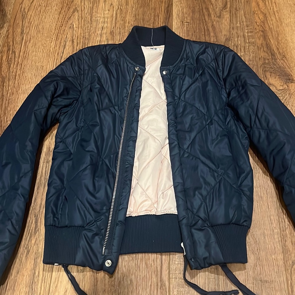 Navy nsf bomber jacket